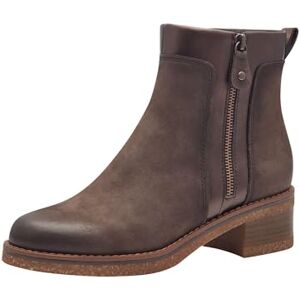 MARCO TOZZI Damen Stiefeletten mit Absatz mit Lederanteil Blockabsatz, Braun (Mocca Comb), 37 EU MARCO TOZZI Damen Stiefeletten mit Absatz mit Lederanteil Blockabsatz, Braun (Mocca Comb), 37 EU