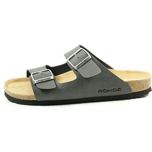 Rohde Herren Männer Sandale Pantolette Zweiriemer Hausschuhe 5920 grau, Schuhgröße:41 EU Rohde Herren Männer Sandale Pantolette Zweiriemer Hausschuhe 5920 grau, Schuhgröße:41 EU