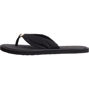 Tommy Hilfiger Damen Flip Flops Scandi Soft Summer Sandal mit breitem Zehenriemen, Schwarz (Black), 41 Tommy Hilfiger Damen Flip Flops Scandi Soft Summer Sandal mit breitem Zehenriemen, Schwarz (Black), 41
