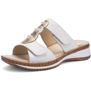 ARA Damen Pantolette Hawaii Weiss,Platin,Silber Gr. 41 ARA Damen Pantolette Hawaii Weiss,Platin,Silber Gr. 41