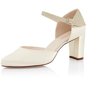 Rainbow Club Brautschuhe Kimber Damen, Pumps, Ivory Satin, Glitter Gr. 41 (UK 8) Rainbow Club Brautschuhe Kimber Damen, Pumps, Ivory Satin, Glitter Gr. 41 (UK 8)