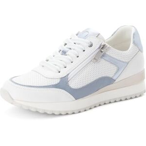 MARCO TOZZI Damen Sneaker weiches Feel Me Wechselfußbett Leder Komfortabel, weiß (White/Polar), 39 EU MARCO TOZZI Damen Sneaker weiches Feel Me Wechselfußbett Leder Komfortabel, weiß (White/Polar), 39 EU