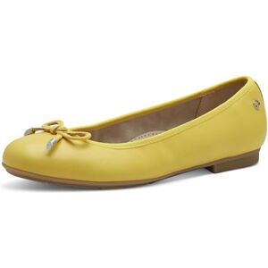 Tamaris Comfort Damen Ballerinas aus Leder mit Schleife, Gelb (Yellow), 37 EU Tamaris Comfort Damen Ballerinas aus Leder mit Schleife, Gelb (Yellow), 37 EU