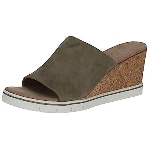 CAPRICE Leder Pantolette Absatz Grün 27208 CAPRICE Leder Pantolette Absatz Grün 27208