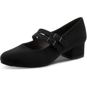 Jana Damen Mary Jane Kleiner Absatz Vegan, schwarz (Black Textile), 39 EU Jana Damen Mary Jane Kleiner Absatz Vegan, schwarz (Black Textile), 39 EU