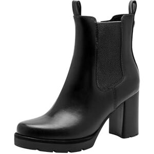 MARCO TOZZI Damen Chelsea Boots mit Blockabsatz Elegant, Schwarz (Black), 41 EU MARCO TOZZI Damen Chelsea Boots mit Blockabsatz Elegant, Schwarz (Black), 41 EU
