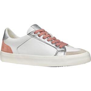 Geox Damen D EMMELENY E Sneaker, White/Dk Skin, 39 EU Geox Damen D EMMELENY E Sneaker, White/Dk Skin, 39 EU