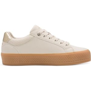 s.Oliver Damen Sneaker flach mit Reißverschluss Freizeit, Beige (Cream), 39 EU s.Oliver Damen Sneaker flach mit Reißverschluss Freizeit, Beige (Cream), 39 EU