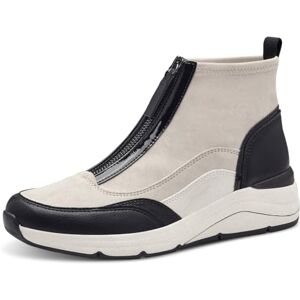 Jana Damen Sneaker hoch mit Reißverschluss Vegan, Weiß (Ivory/Schwarz), 41 EU Jana Damen Sneaker hoch mit Reißverschluss Vegan, Weiß (Ivory/Schwarz), 41 EU