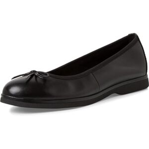 MARCO TOZZI Damen Ballerinas aus Leder mit Schleife, Schwarz (Black), 39 EU MARCO TOZZI Damen Ballerinas aus Leder mit Schleife, Schwarz (Black), 39 EU
