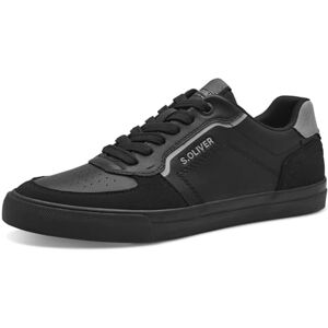s.Oliver Herren Sneaker flach Freizeit Low Top, Schwarz (Black), 41 EU s.Oliver Herren Sneaker flach Freizeit Low Top, Schwarz (Black), 41 EU