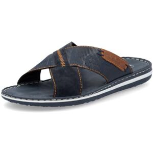 Rieker Herren Pantoletten 21098, Männer Slipper,Schlupfschuhe,schluepfschuhe,Slides,Slip-ons,Backless Slipper,Mules,blau (14),40 EU / 6.5 UK Rieker Herren Pantoletten 21098, Männer Slipper,Schlupfschuhe,schluepfschuhe,Slides,Slip-ons,Backless Slipper,Mules,blau (14),40 EU / 6.5 UK