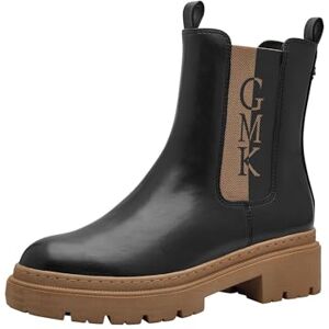 MARCO TOZZI by Guido Maria Kretschmer Damen Chelsea Boots mit Plateau mit Reißverschluss, Schwarz (Black/Nature), 39 EU MARCO TOZZI by Guido Maria Kretschmer Damen Chelsea Boots mit Plateau mit Reißverschluss, Schwarz (Black/Nature), 39 EU