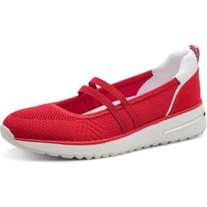 MARCO TOZZI Damen Sneaker weiches Feel Me Wechselfußbett weiches Innenfutter Vegan Modern, rot (Cherry Comb), 39 EU MARCO TOZZI Damen Sneaker weiches Feel Me Wechselfußbett weiches Innenfutter Vegan Modern, rot (Cherry Comb), 39 EU