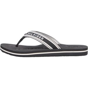 Tommy Hilfiger Damen Th Webbing Summer Sandal FW0FW09193 Flip-Flops, Schwarz (Schwarz), Größe 38 Tommy Hilfiger Damen Th Webbing Summer Sandal FW0FW09193 Flip-Flops, Schwarz (Schwarz), Größe 38
