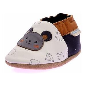 Robeez Jungen Geometrischer Stil Hausschuhe, Weißes Weiß, 17/18 EU Robeez Jungen Geometrischer Stil Hausschuhe, Weißes Weiß, 17/18 EU