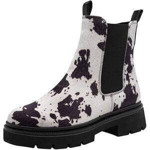 MARCO TOZZI Damen Chelsea Boots Rund mit Reißverschluss, Schwarz (Black Comb), 40 EU MARCO TOZZI Damen Chelsea Boots Rund mit Reißverschluss, Schwarz (Black Comb), 40 EU