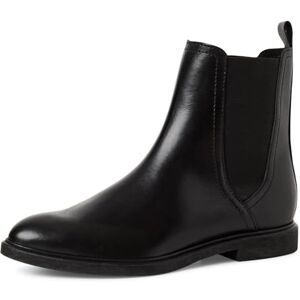 MARCO TOZZI Damen Chelsea Boots aus Leder mit Reißverschluss, Schwarz (Black), 38 EU MARCO TOZZI Damen Chelsea Boots aus Leder mit Reißverschluss, Schwarz (Black), 38 EU