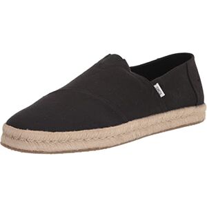 TOMS Men's Alpargata Rope 2.0 Espadrille, Black Recycled Cotton Slubby Woven, 41 EU TOMS Men's Alpargata Rope 2.0 Espadrille, Black Recycled Cotton Slubby Woven, 41 EU