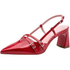 Tamaris Damen Sling Pump mit Blockabsatz, rot, 39 EU Tamaris Damen Sling Pump mit Blockabsatz, rot, 39 EU