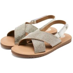 GIOSEPPO Alna Flache Sandalen, Silber, Größe 34, silber, 34 EU GIOSEPPO Alna Flache Sandalen, Silber, Größe 34, silber, 34 EU