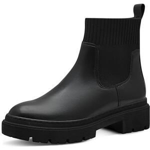 MARCO TOZZI Damen Chelsea Boots aus Kunstleder mit Plateau, Schwarz (Black), 41 EU MARCO TOZZI Damen Chelsea Boots aus Kunstleder mit Plateau, Schwarz (Black), 41 EU