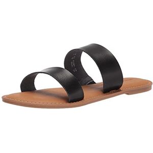 Amazon Essentials Damen Schlupfsandale Mit Zwei Bändern Und Offener Zehenpartie, Schwarz, 35.5 EU Amazon Essentials Damen Schlupfsandale Mit Zwei Bändern Und Offener Zehenpartie, Schwarz, 35.5 EU