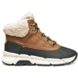 Geox JUNIOR J FLEXYPER PLUS BOY B ABX ANKLE BOOTS BROWN/YELLOW 37_EU Geox JUNIOR J FLEXYPER PLUS BOY B ABX ANKLE BOOTS BROWN/YELLOW 37_EU