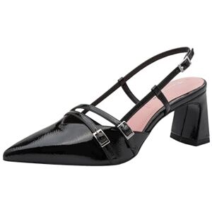 Tamaris Damen Sling Pump mit Blockabsatz, schwarz, 40 EU Tamaris Damen Sling Pump mit Blockabsatz, schwarz, 40 EU