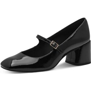 MARCO TOZZI Damen Mary Janes mit Riemen mit Blockabsatz, Schwarz (Black patent), 40 EU MARCO TOZZI Damen Mary Janes mit Riemen mit Blockabsatz, Schwarz (Black patent), 40 EU