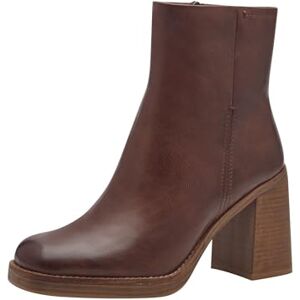MARCO TOZZI Damen Stiefeletten mit Absatz mit Blockabsatz mit Reißverschluss, Braun (Chestnut), 40 EU MARCO TOZZI Damen Stiefeletten mit Absatz mit Blockabsatz mit Reißverschluss, Braun (Chestnut), 40 EU