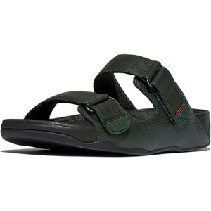 Fitflop Herren Gogh Moc Slide In Leather Schiebe-Sandalen, Dunkelgrün, 12 UK Wide Fitflop Herren Gogh Moc Slide In Leather Schiebe-Sandalen, Dunkelgrün, 12 UK Wide