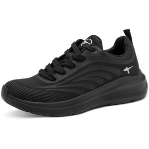 Tamaris Comfort Damen Sneaker flach Sportlich Vegan, Schwarz (Black), 41 EU Tamaris Comfort Damen Sneaker flach Sportlich Vegan, Schwarz (Black), 41 EU