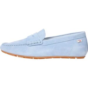 Tommy Hilfiger Damen Driver Schuh Flag Soft Suede Loafer Elegant, Blau (Breezy Blue), 38 Tommy Hilfiger Damen Driver Schuh Flag Soft Suede Loafer Elegant, Blau (Breezy Blue), 38