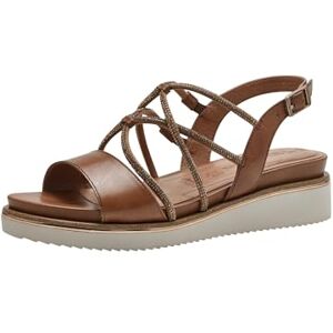 Tamaris Damen Plateau Sandalen Leder Sommer; NUT/braun; 36 EU Tamaris Damen Plateau Sandalen Leder Sommer; NUT/braun; 36 EU