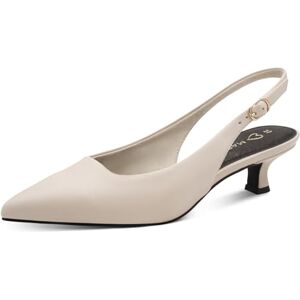 MARCO TOZZI Damen Pumps weiches Feel Me Fußbett Leder Leder Decksohle weiches Innenfutter Modisch, beige (Cream Nappa), 37 EU MARCO TOZZI Damen Pumps weiches Feel Me Fußbett Leder Leder Decksohle weiches Innenfutter Modisch, beige (Cream Nappa), 37 EU
