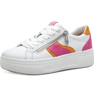Tamaris Comfort Damen Plateau Sneaker mit Reißverschluss Low Top, Mehrfarbig (Fuchsia Comb), 39 EU Tamaris Comfort Damen Plateau Sneaker mit Reißverschluss Low Top, Mehrfarbig (Fuchsia Comb), 39 EU