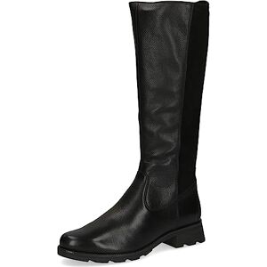 CAPRICE Damen Hohe Stiefel ohne Absatz Airmotion aus Leder bis zum Knie Weite G, Schwarz (Black Comb), 38.5 EU CAPRICE Damen Hohe Stiefel ohne Absatz Airmotion aus Leder bis zum Knie Weite G, Schwarz (Black Comb), 38.5 EU