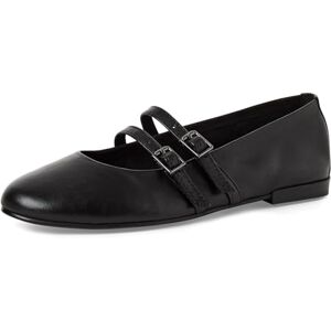 MARCO TOZZI Damen Ballerinas weiches Feel Me Fußbett Leder weiches Innenfutter Modisch, schwarz (Black), 39 EU MARCO TOZZI Damen Ballerinas weiches Feel Me Fußbett Leder weiches Innenfutter Modisch, schwarz (Black), 39 EU