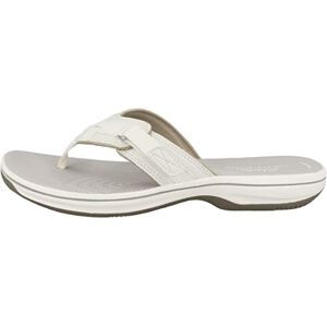 Clarks Damen Brinkley Sea Zehentrenner Turnschuhe, Weiß White Synthetic, 41 EU Clarks Damen Brinkley Sea Zehentrenner Turnschuhe, Weiß White Synthetic, 41 EU
