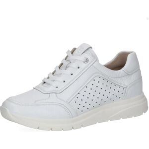 CAPRICE Damen Sneaker aus Leder, Weiß (White Deer), 42 CAPRICE Damen Sneaker aus Leder, Weiß (White Deer), 42