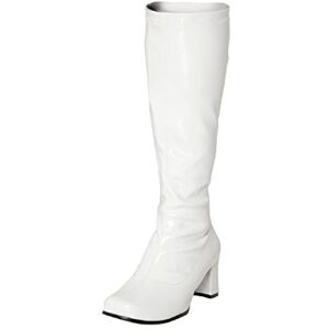 Gizelle Damen Gogo Kniehohe Stiefel, weiß, 37 EU Gizelle Damen Gogo Kniehohe Stiefel, weiß, 37 EU
