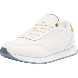 Tommy Hilfiger Damen Runner Sneaker Essential Metallics Elegant, Elfenbein (Ancient White), 36 Tommy Hilfiger Damen Runner Sneaker Essential Metallics Elegant, Elfenbein (Ancient White), 36