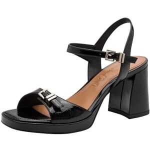 Tamaris Damen Sandalette mit Blockabsatz, schwarz, 39 EU Tamaris Damen Sandalette mit Blockabsatz, schwarz, 39 EU