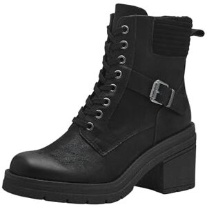 MARCO TOZZI Damen Stiefeletten zum Schnüren mit Blockabsatz mit Reißverschluss, Schwarz (Black), 37 EU MARCO TOZZI Damen Stiefeletten zum Schnüren mit Blockabsatz mit Reißverschluss, Schwarz (Black), 37 EU