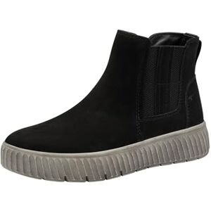 Tamaris Comfort Damen Stiefeletten aus Leder mit Reißverschluss, Schwarz (Black Nubuk), 42 EU Tamaris Comfort Damen Stiefeletten aus Leder mit Reißverschluss, Schwarz (Black Nubuk), 42 EU