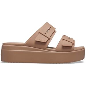 Crocs Damen Brooklyn Buckle Low Wedge Sandal, Latte, 38/39 EU Crocs Damen Brooklyn Buckle Low Wedge Sandal, Latte, 38/39 EU