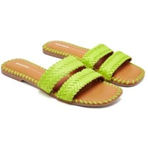 GIOSEPPO PERHAM Flache Damen-Sandalen, Limette, Größe 39, lindgrün, 39 EU GIOSEPPO PERHAM Flache Damen-Sandalen, Limette, Größe 39, lindgrün, 39 EU