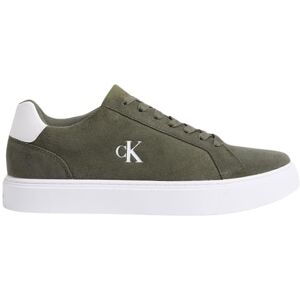 Calvin Herren Cupsole Sneaker Classic Laceup aus Wildleder, Grün (Deep Lichen Green/Bright White), 40 Calvin Herren Cupsole Sneaker Classic Laceup aus Wildleder, Grün (Deep Lichen Green/Bright White), 40