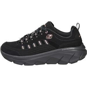 Skechers Damen D'lux Walker 2.0 Golden Step Sneaker, Black Leather Rose Gold Trim, 40 EU Skechers Damen D'lux Walker 2.0 Golden Step Sneaker, Black Leather Rose Gold Trim, 40 EU